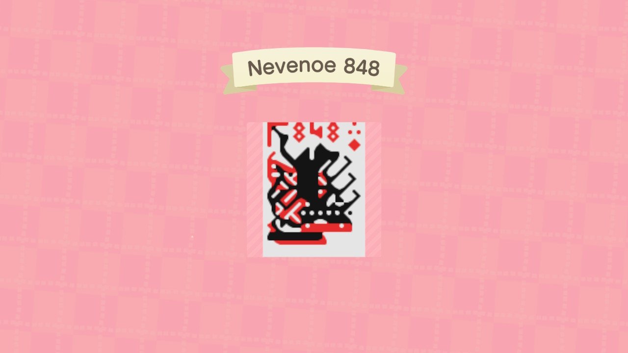 dessin en pixel art reproduisant une gravure en rouge et noir d'un personnage à cheval avec une épée.